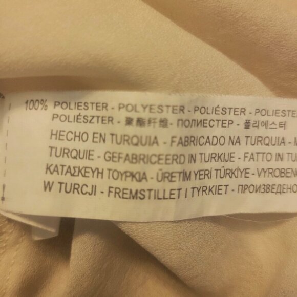 ZARA Women's Off-White Long-Sleeved Button-Down Blouse w/Braid Accent - Size S - Picture 14 of 14